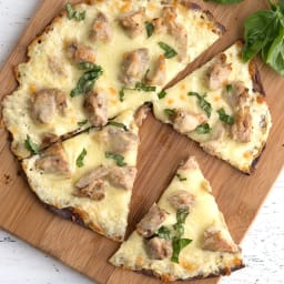 Chicken Alfredo Pizza