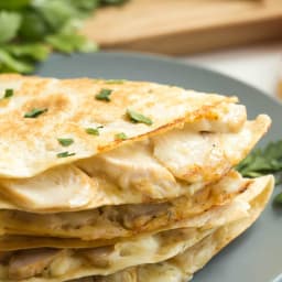 Chicken Alfredo Quesadillas Recipe