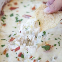 Chicken and Bacon Artichoke Dip