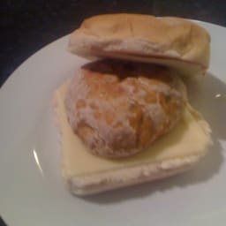 Chicken Burgers with Peanut Sauce