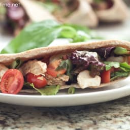 Chicken Caprese Salad Pita Pockets