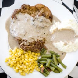 Chicken-Fried Steak With Cream Gravy