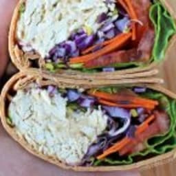 Chicken Hummus Veggie Wrap