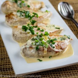 Chicken in Creamy Green Onion Sauce