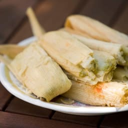 Chicken in Salsa Verde Tamales