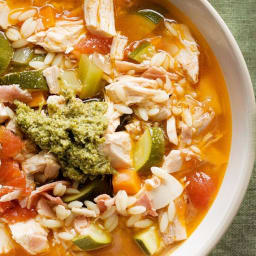 Chicken minestrone soup