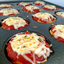 Chicken Parmesan Meatloaf Muffins