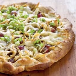 Chicken, Red Grape, and Pesto Pizza