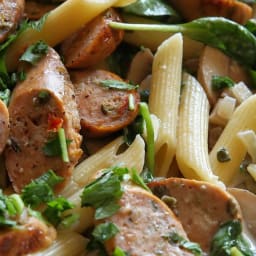 Chicken Sausage and Mushroom Penne