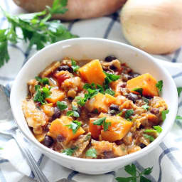 Chicken, Sweet Potato, and Black Bean Stew