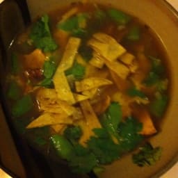 Chicken & tortilla soup (BH&G)