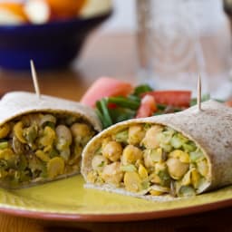 Chickpea Salad Wrap