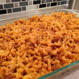 Chili Cheeseburger Mac N Cheese