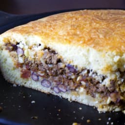 Chili Stuffed Cornbread