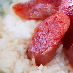 Chinese Sausage and Rice Recipe - with Sweet Soy Sauce