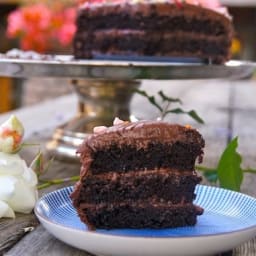 Chocolate Blackout Nutella Cake