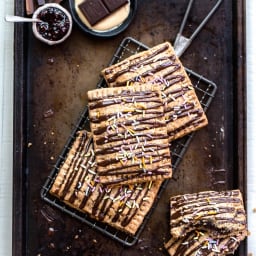 Chocolate Cashew Butter & Jelly Pop Tarts (Gluten Free, Paleo & Veg