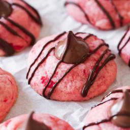 Chocolate Cherry Blossom Cookies