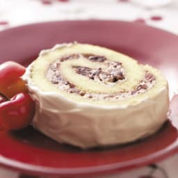 Chocolate Cherry Cake Roll 