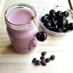 Chocolate Cherry Protein Smoothie