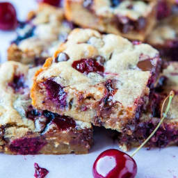 Chocolate Chip Cherry Bars (An Easy Cherry Dessert!)