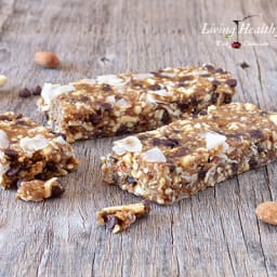 Chocolate Chip Cookie Dough Granola Bars (paleo, gluten, grain free)