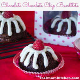 Chocolate Chocolate Chip Bundlets (Copy Cat version of Nothing Bundt Cakes)