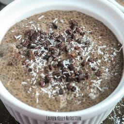 Chocolate Coconut Chia Pudding