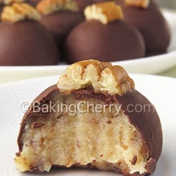 Chocolate-Covered Condensed Milk Pecan Balls