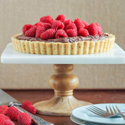 Chocolate Ganache Raspberry Tart