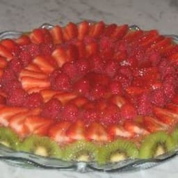 Chocolate Mosaic Fruit Tart