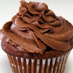 Chocolate Sour Cream Cupcakes with Chocolate Buttercream