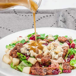 Chopped Apple, Candied Pecan, and Blue Cheese Salad