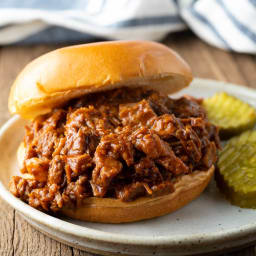 Chopped Beef Brisket Sandwich