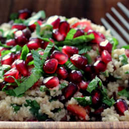 Christmas Salad with Couscous and Pine Nuts