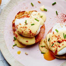 Classic Eggs Benedict with Blender Hollandaise recipe | Epicurious.com