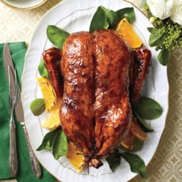 Classic Roasted Duck with Orange-Bourbon-Molasses Glaze