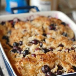 Coconut Blueberry French Toast