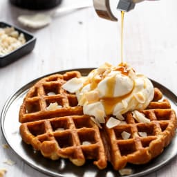 Coconut Cream Pie Waffles