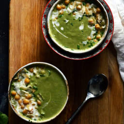 Coconut Supergreens and Spirulina Soup