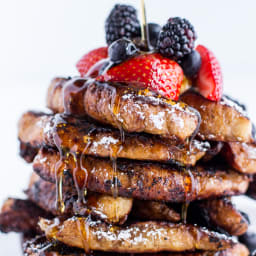 Coffee Caramelized Croissant French Toast Sticks