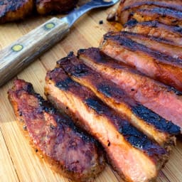 Coffee Crusted Grilled Ribeyes