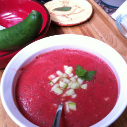 Cold Tomato and Cucumber Soup