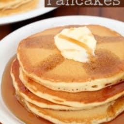 Copy Cat Diner Style Pancakes {no buttermilk needed}