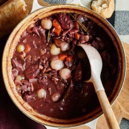 Coq au Vin with Cocoa Powder