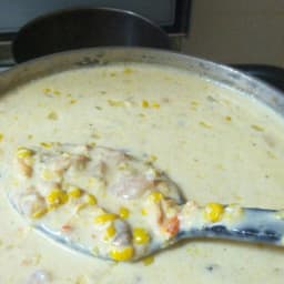 Corn and Crab Bisque