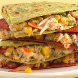 Corn and Crab Quesadillas