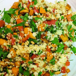 Couscous with sweet potato and zucchini