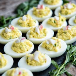 Crab-Stuffed Deviled Eggs With Tarragon Recipe