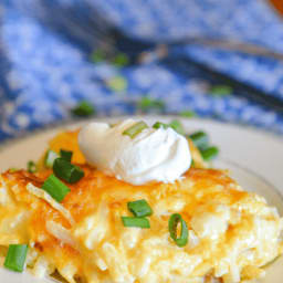 Cracker Barrel Copy Cat Hashbrown Casserole made in the Ninja Foodi